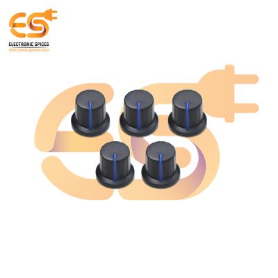Blue color Potentiometer knob Rotary switch caps pack of 10pcs